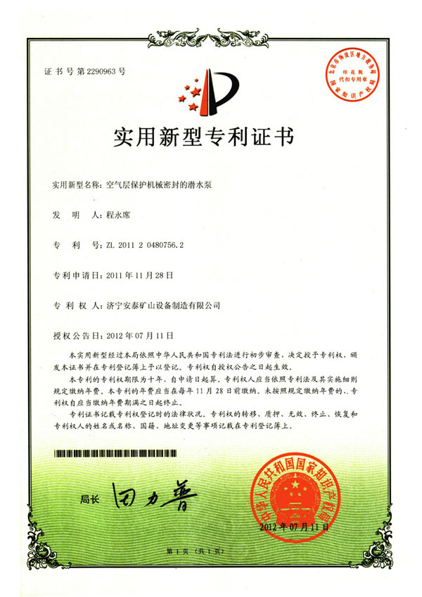 модель патент сертификат 